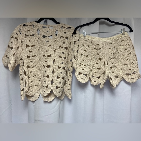 Two Piece Apricot Lace Set - Picture 9 of 13